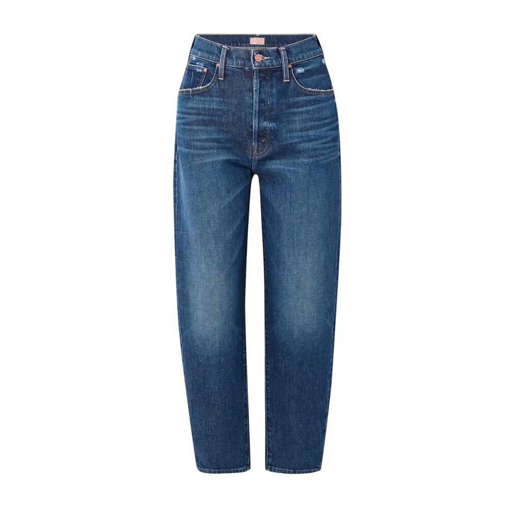 Agolde 'Ren' Blue Cotton High-Rise Wide-Leg Denim Jean Size 26